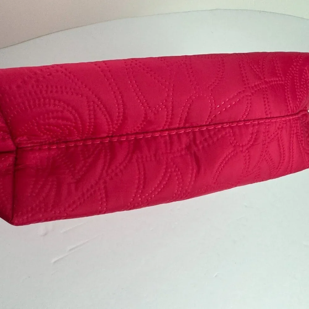 NEW Pink Quilted Cosmetic Bag Travel Vacation